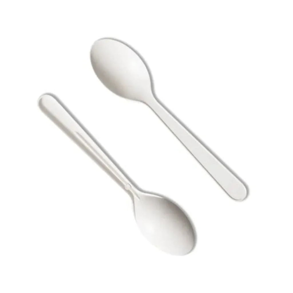 SPOON DESSERT WHITE 100PCS (10)