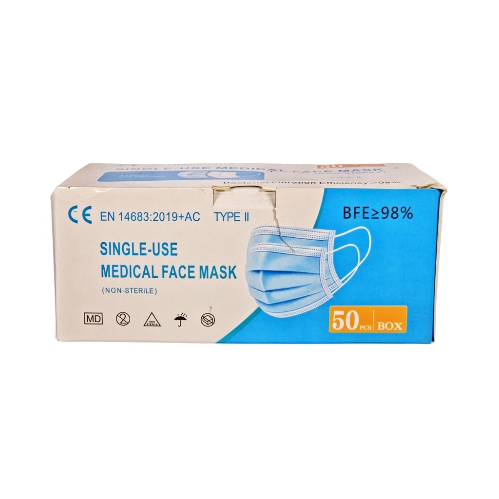 [201] FACE MASK 3 PLY NON SURGICAL 50