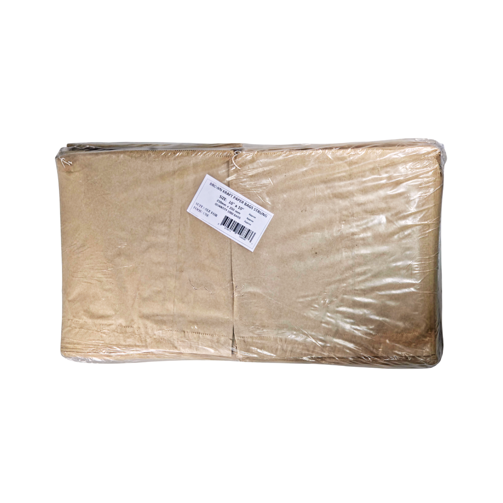 KRAFT BROWN BAG STR 10*10 MEDIUM 1000PCS