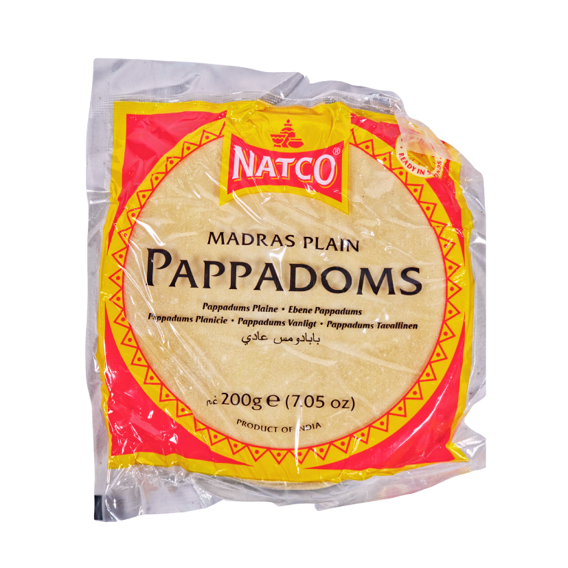 [354] MADRAS PLAIN PAPADAM 60X200G (NATCO)