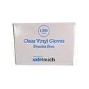 GLOVES VINYL CLEAR MED 100 PAIRS