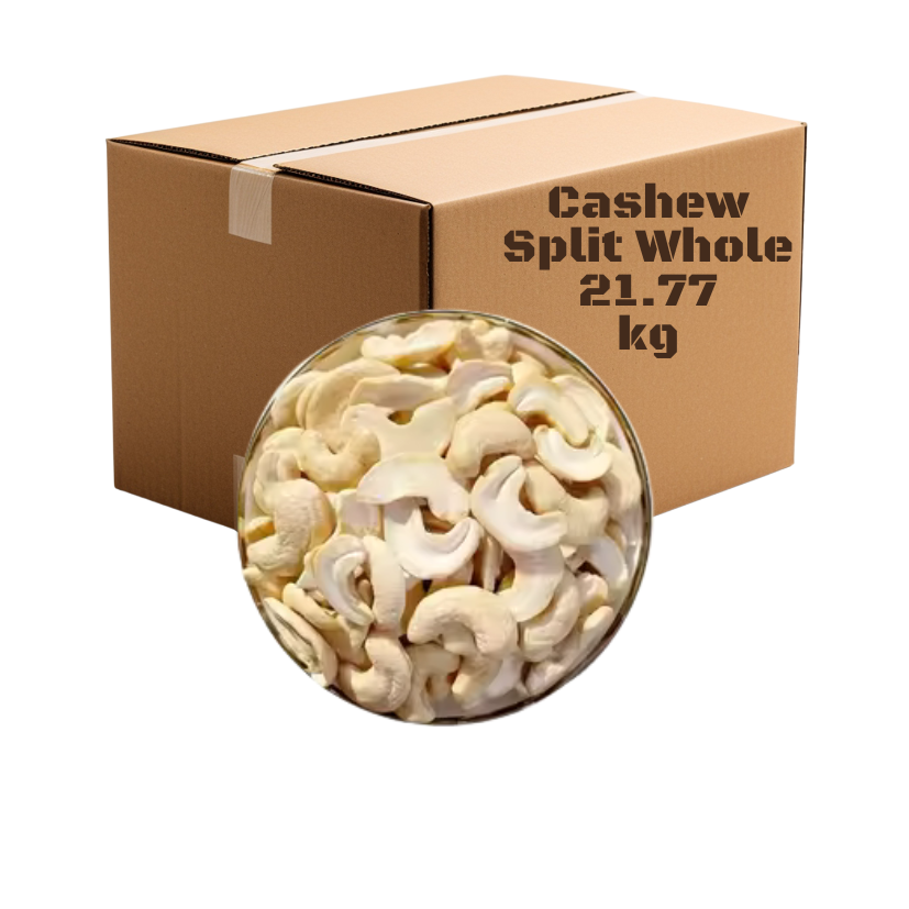 CASHEW SPLITS WHOLE 48LB 21.77KG