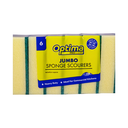 SCOURERS SPONGE JUMBO 6*4 6PCS