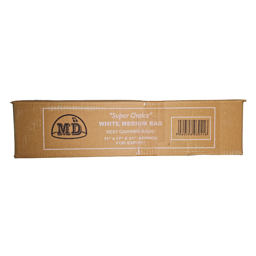 CARRIER BAGS S4 WHITE 11*17*21 2K (MD)