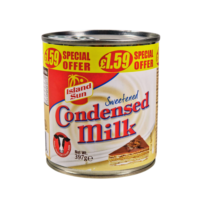 CONDENSED MILK 12*397G (ISLAND SUN)