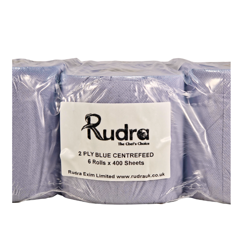[57] BLUE ROLL EMBOSSED 2PLY 90M 6PCS