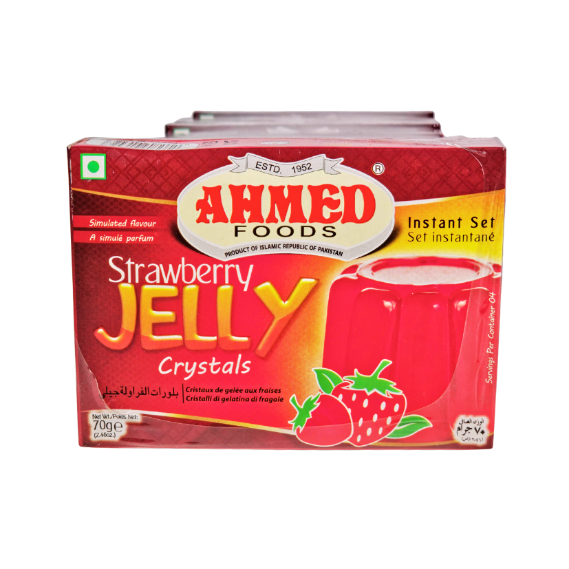 JELLY STRAWBERRY 12*70G (12) (AHMED)