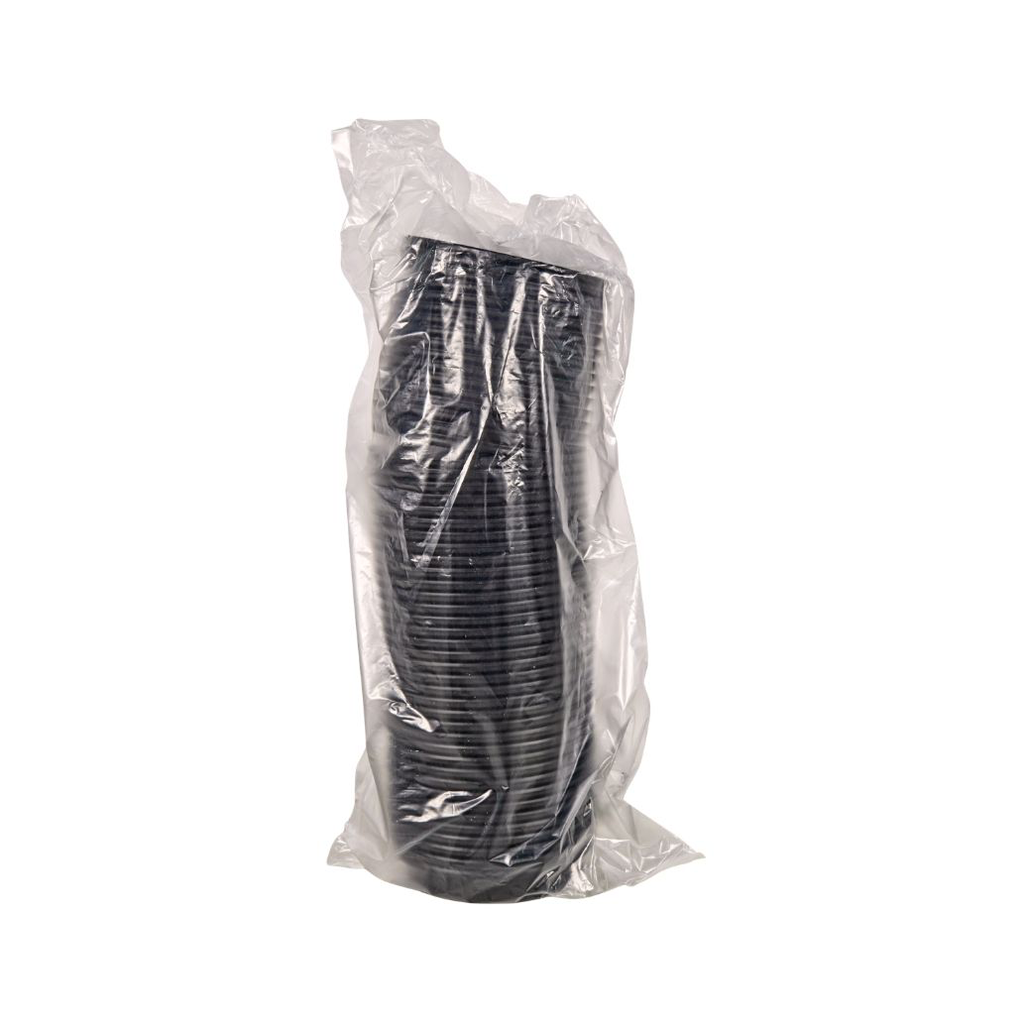 CUP LIDS BLACK HOT 8OZ 50PCS (10)