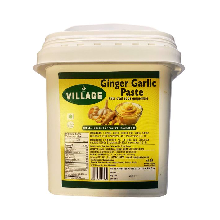 GINGER & GARLIC PASTE 5KG (4) (SHRIVI)